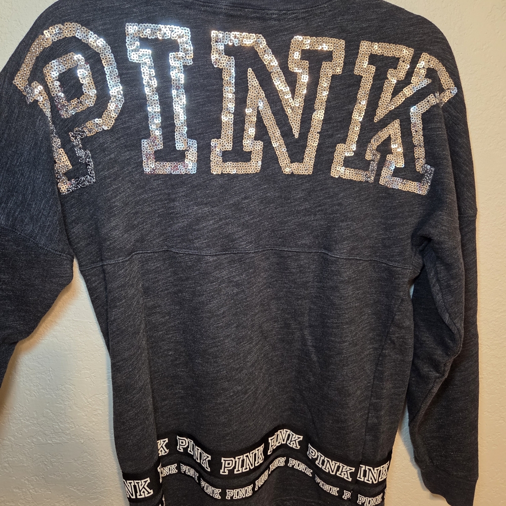 PINK Victoria's Secret Kids Gray Sweatshirt - Picture 5 of 6